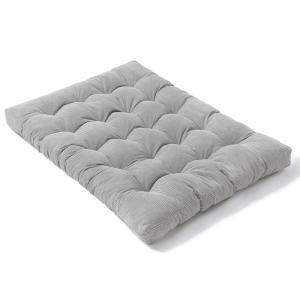 Matelas futon 140x190 cm gris clair