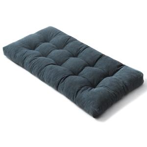 Matelas futon 90x190 cm bleu foncé