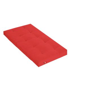 Matelas futon coeur latex ferme 13cm rouge 90x200