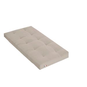 Matelas futon coeur latex ferme 13cm taupe 90x190