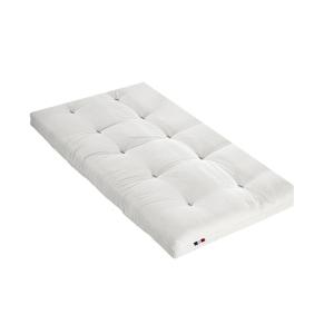 Matelas futon coton et fibres écru 140x190