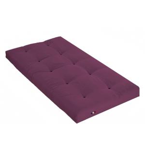 Matelas futon Coton   Fibres Aubergine 90x190