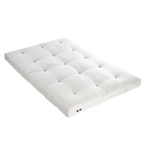 Matelas futon Coton   Fibres écru 160x200