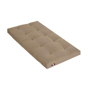 Matelas futon Coton   Fibres Taupe 90x190