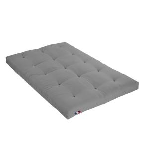 Matelas futon coton gris clair 140x190