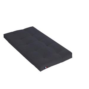 Matelas futon coton traditionnel, 13cm anthracite 90x200