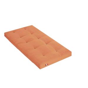 Matelas futon coton traditionnel, 13cm orange 90x190