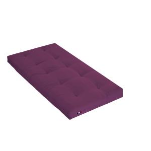 Matelas futon coton traditionnel, 13cm violet 90x200
