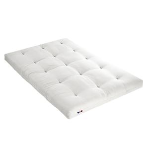 Matelas futon latex et fibres écru 140x190