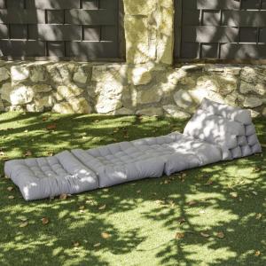 Matelas modulaire sol polyuréthane gris clair 60x40x50 cm