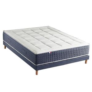 Matelas ressort 7 zones et visco et 1 sommier 160x200