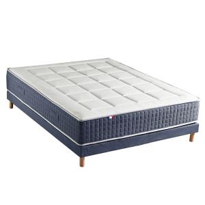 Matelas ressort 7 zones   visco   1 sommier 160x200