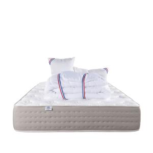 Matelas  ressorts ensachés  140x190 cm avec oreillers   cou…