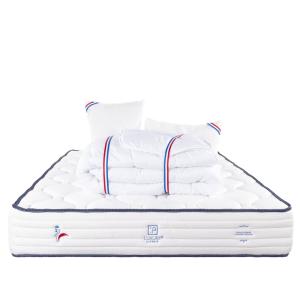 Matelas  ressorts ensachés  160x200 cm avec oreillers   cou…