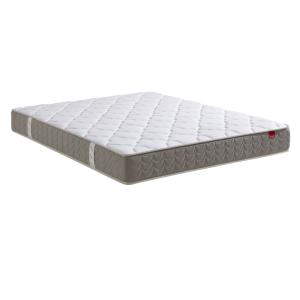 Matelas ressorts ensachés 22 cm gris et blanc 160 x 200 cm