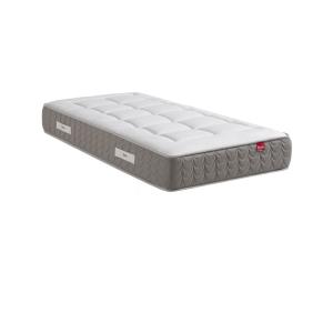 Matelas ressorts ensachés 27 cm gris et blanc 90 x 190 cm