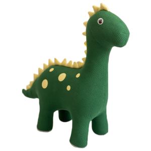 Maxi dinosaure Dina en peluche siège en 100% coton vert