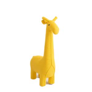 Maxi girafe en peluche siège en 100% coton jaune