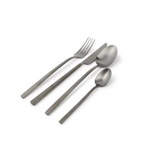 Ménagère en métal de  noir en métal - set/16
