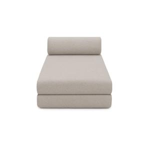 Méridienne convertible 3 places en tissu imperméable gris