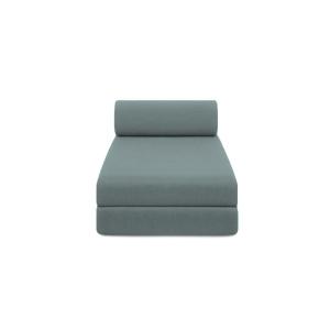 Méridienne convertible et modulable 3 places en tissu bleu…