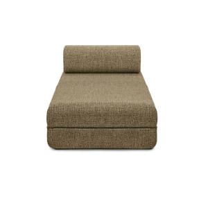 Méridienne convertible et modulable 3 places en tweed jaune
