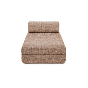 Méridienne convertible et modulable 3 places en tweed marro…