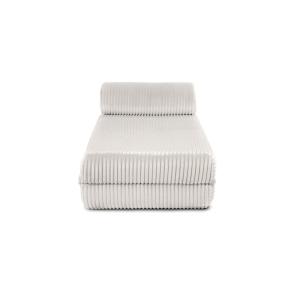 Méridienne convertible et modulable 3 places en velours bla…