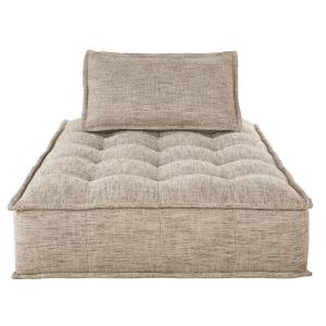 Méridienne pour canapé modulable gris taupe