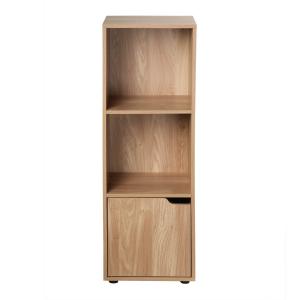 Meuble 3 cases avec une porte L31 x H91 cm - Effet Bois