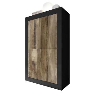 Meuble 4 portes en bois - L101,4 cm