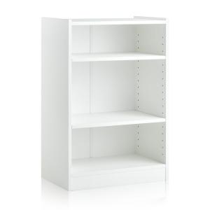Meuble à casier bibliothèque à 3 niveaux blanc 50 x 30 x 75…