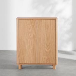 Meuble à chaussures 2 portes battantes L80