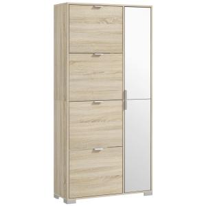 Meuble à chaussures 4 portes abattantes 2 portes aspect boi…