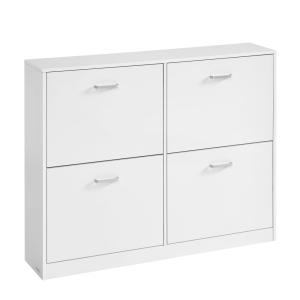 Meuble à chaussures 4 portes battantes 24 x 105,5 x 82,7 cm…