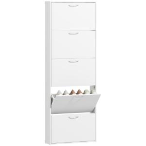 Meuble à chaussures 5 tiroirs 15 paire bois d'ingénierie bl…