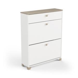 Meuble à chaussures à 3 compartiments 81 x 24,5 x 105 cm