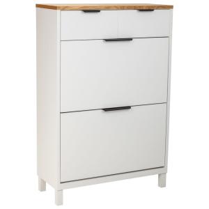 Meuble à chaussures avec 2 tiroirs et 2 portes 80x33x120,5h…