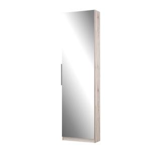 Meuble à chaussures avec miroir pour 12 paires décor chêne…