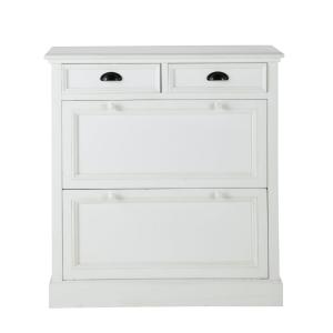 Meuble à chaussures blanc L 90 cm