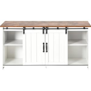 Meuble à chaussures en bois avec portes coulissantes