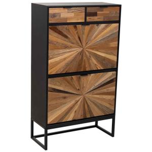 Meuble à chaussures en bois marron 70x30x120