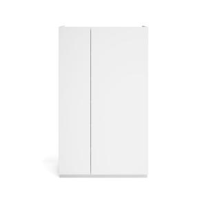 Meuble à chaussures en mélamine blanc veiné 122x70x35 cm