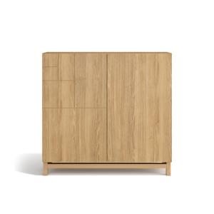Meuble à chaussures en mélaminé chêne doré 90x90x27 cm