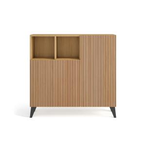 Meuble à chaussures mélamine chêne doré-portes impression 8…