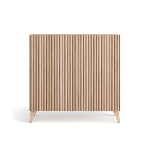 Meuble à chaussures mélamine chêne portes imprimées 87x90x2…