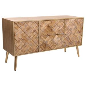 Meuble bas en bois marron 118x41x65h