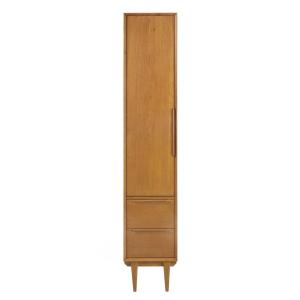 Meuble colonne de salle de bain vintage 1 porte 2 tiroirs