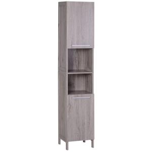 Meuble colonne rangement salle de bain 2 placards étagère n…