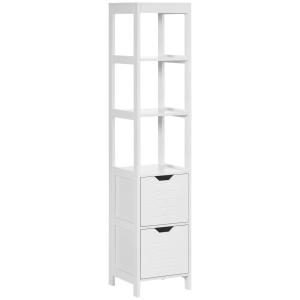 Meuble colonne rangement salle de bain H144 cm tiroirs étag…